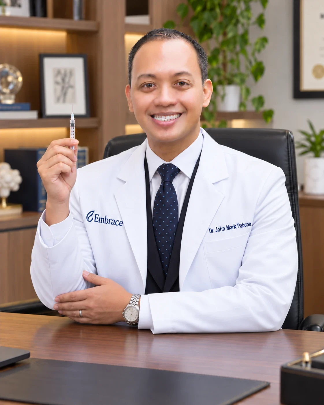 Dr. John Mark P. Pabona, MD, FACP, founder of Embrace Eternal Beauty in Hot Springs, AR